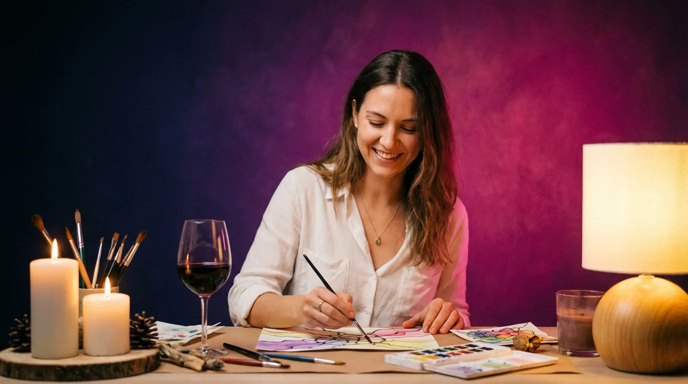 Женский досуг: арт-терапия, нейрографика и винные мастер-классы